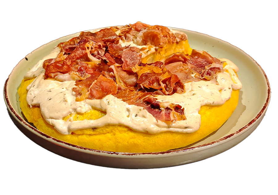 Toirtilla alioli y jamón